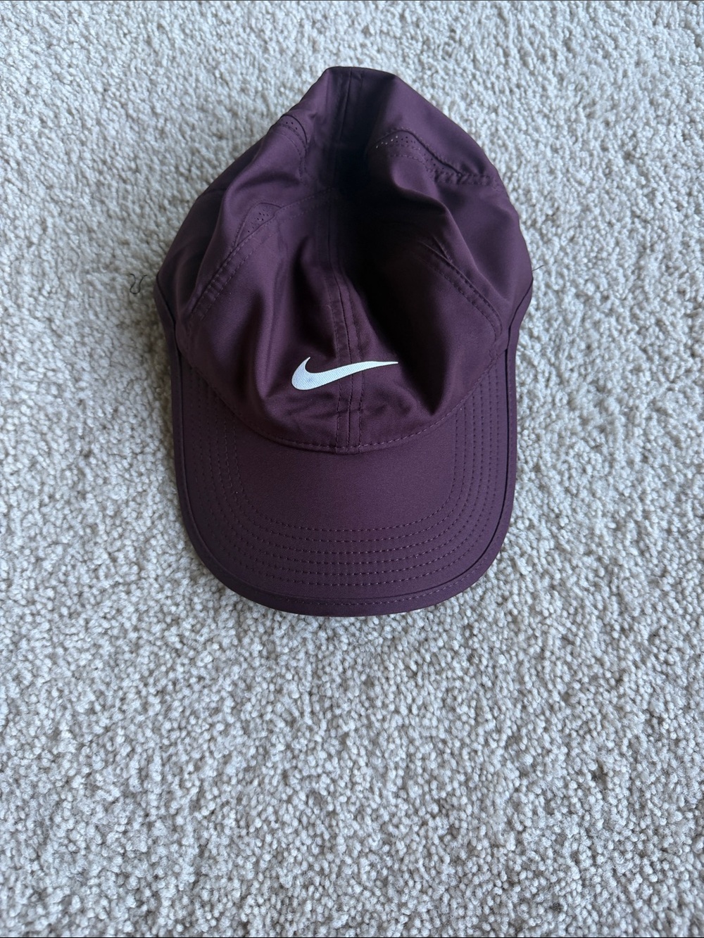 Nike Plum Performance Cap with White Swoosh -